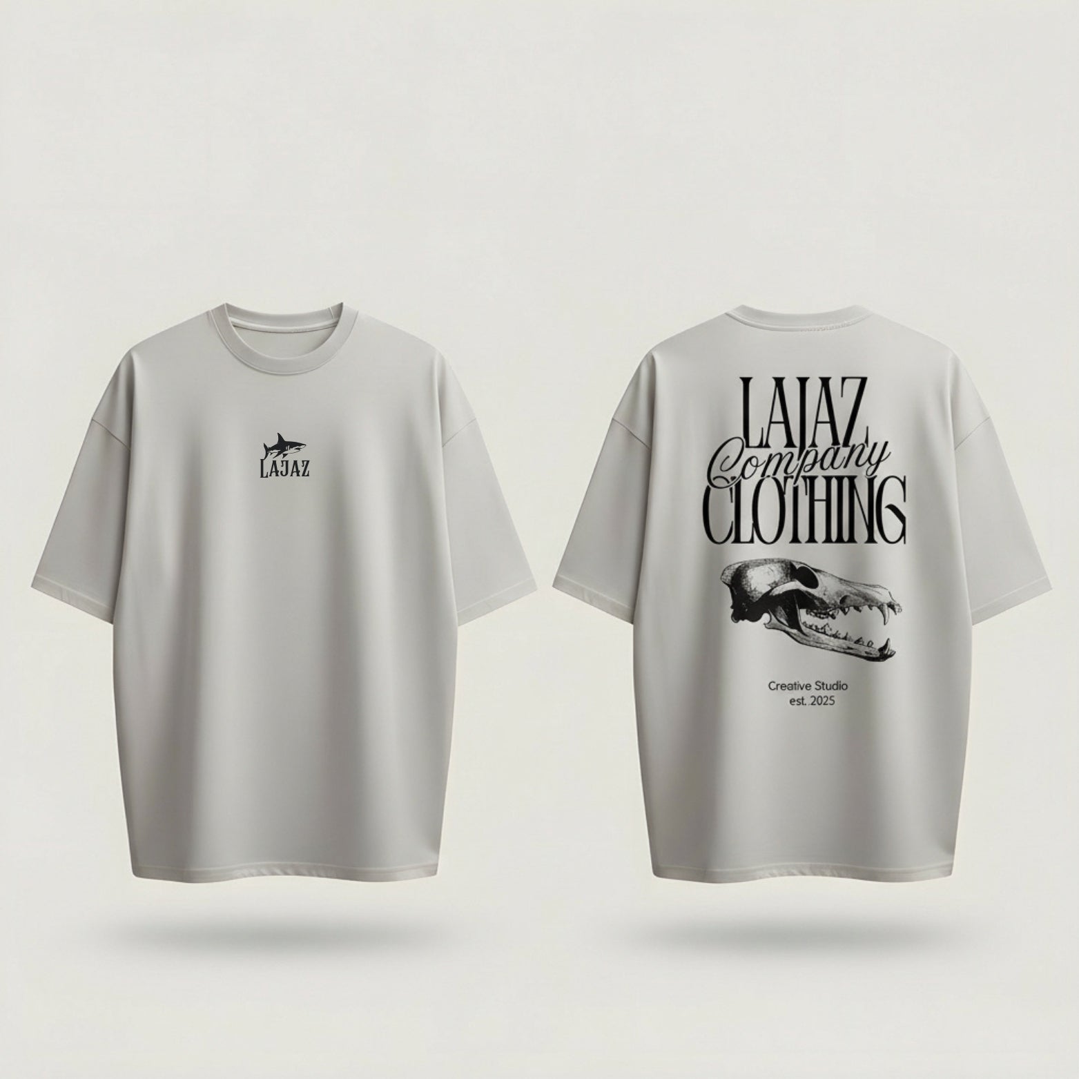 LAJAZ Monochrome Skull Tee