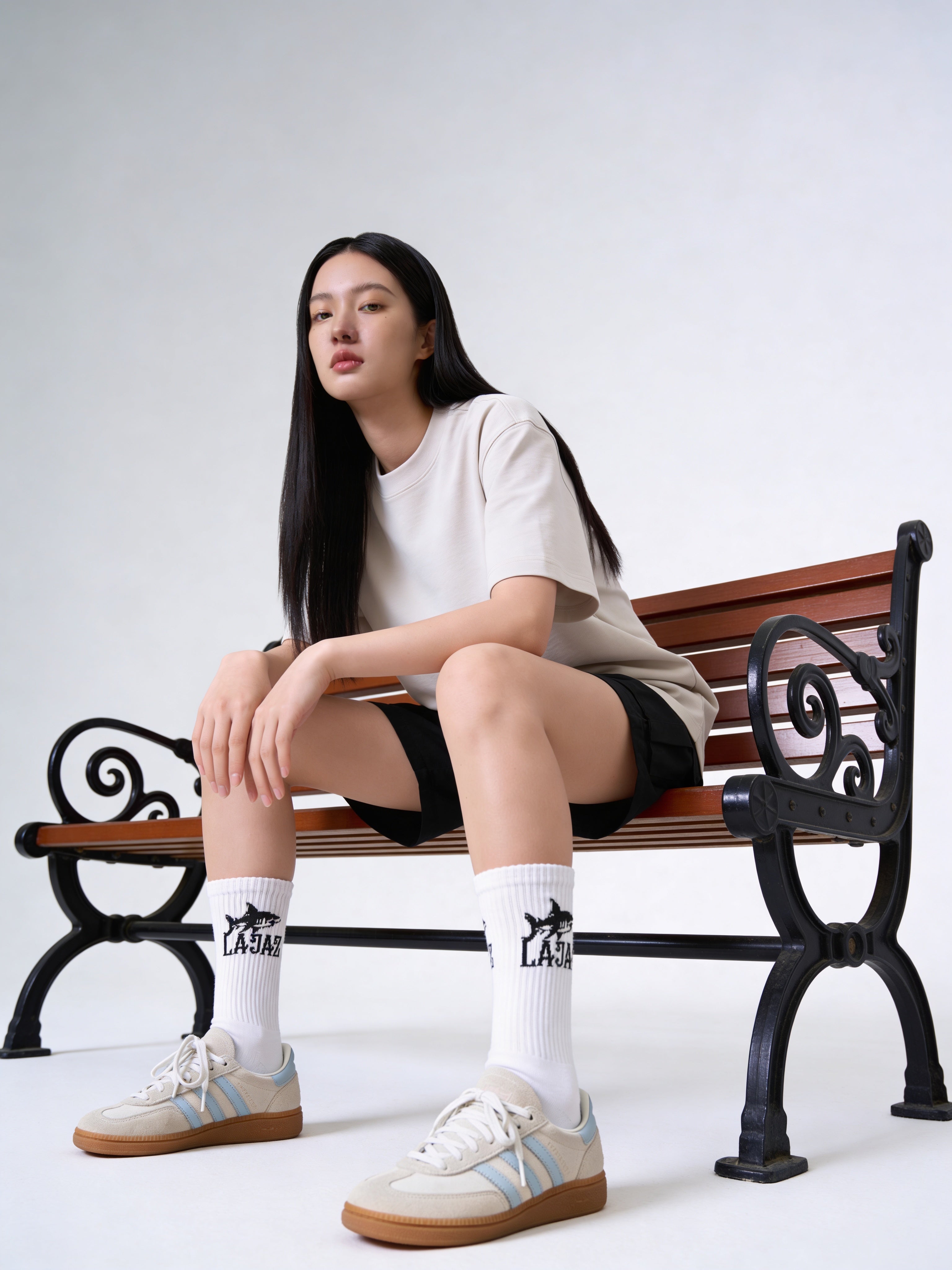 LAJAZ Logo Crew Socks (2 Pairs)