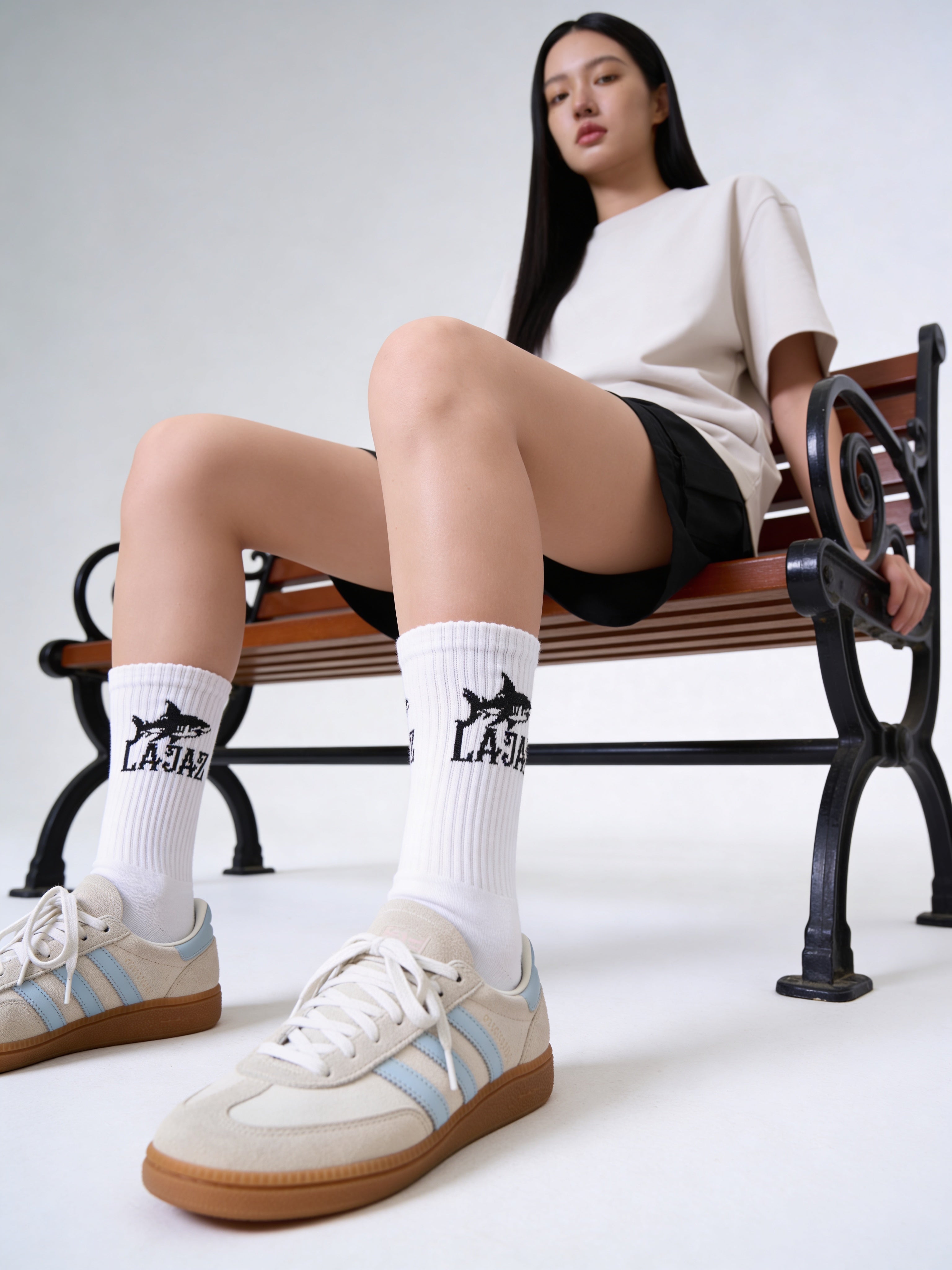 LAJAZ Logo Crew Socks (2 Pairs)
