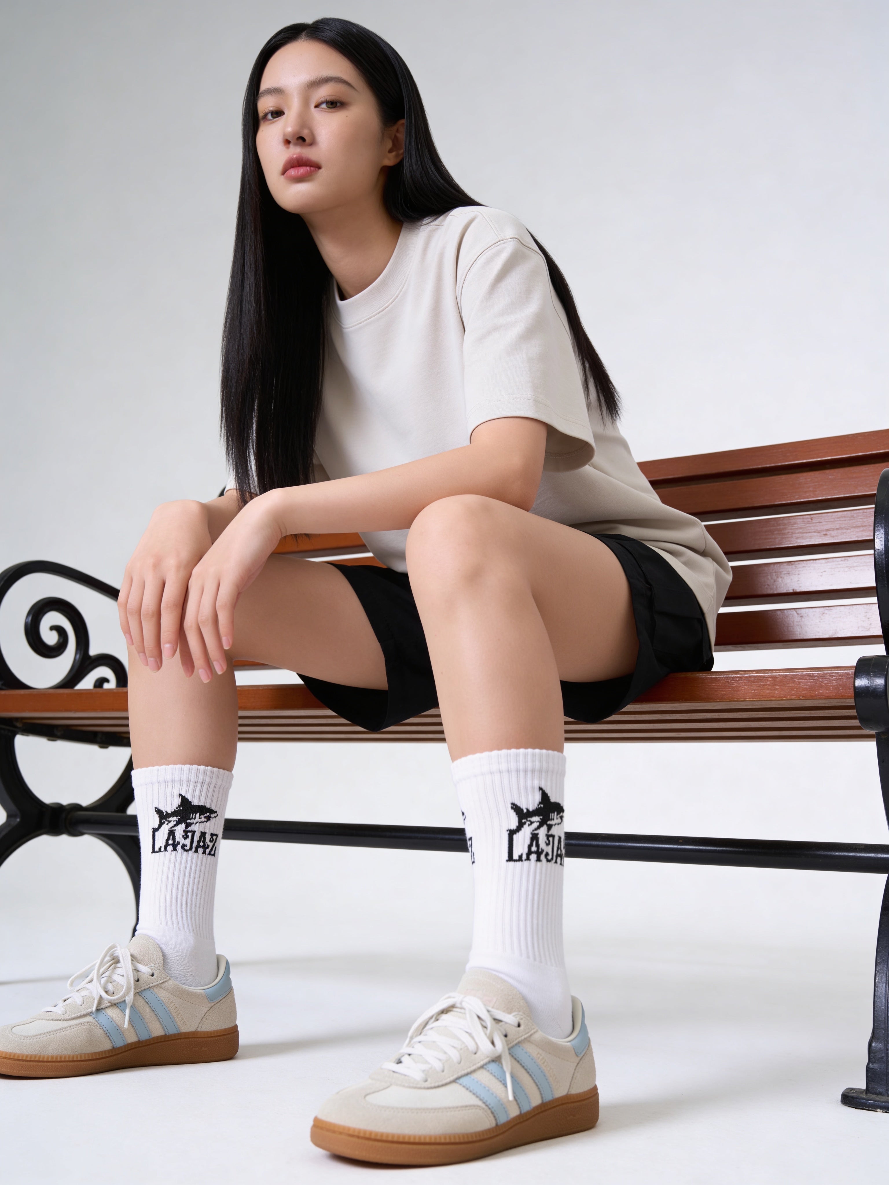 LAJAZ Logo Crew Socks (2 Pairs)